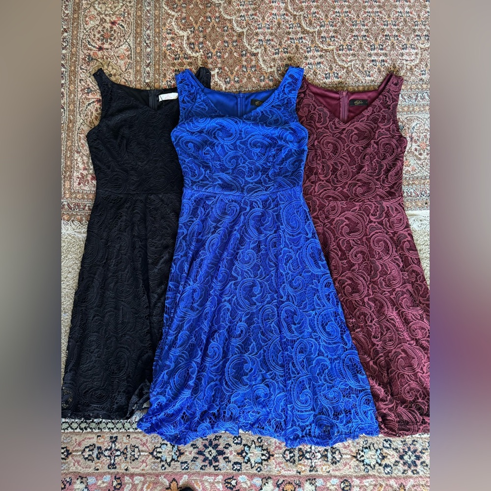 Dressy Star Lace Dress Size Small Bundle Of 3 - Picture 5 of 16